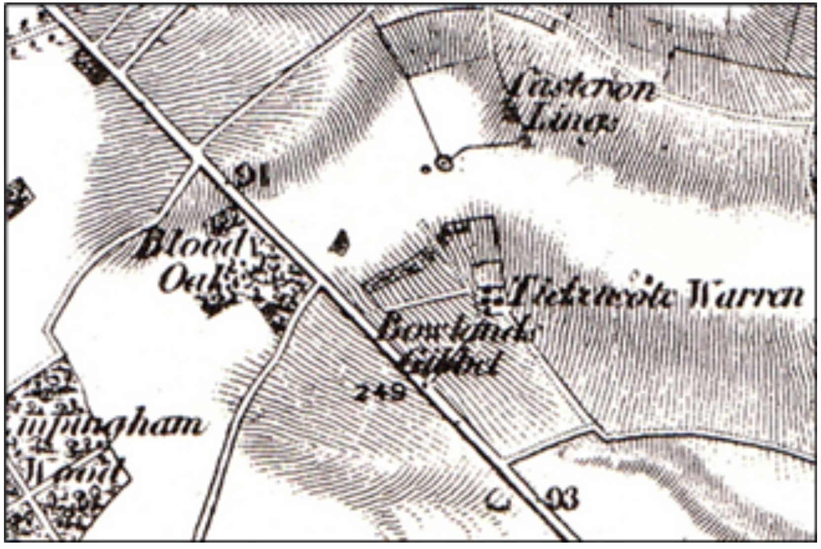 Bowlands Gibbet Map