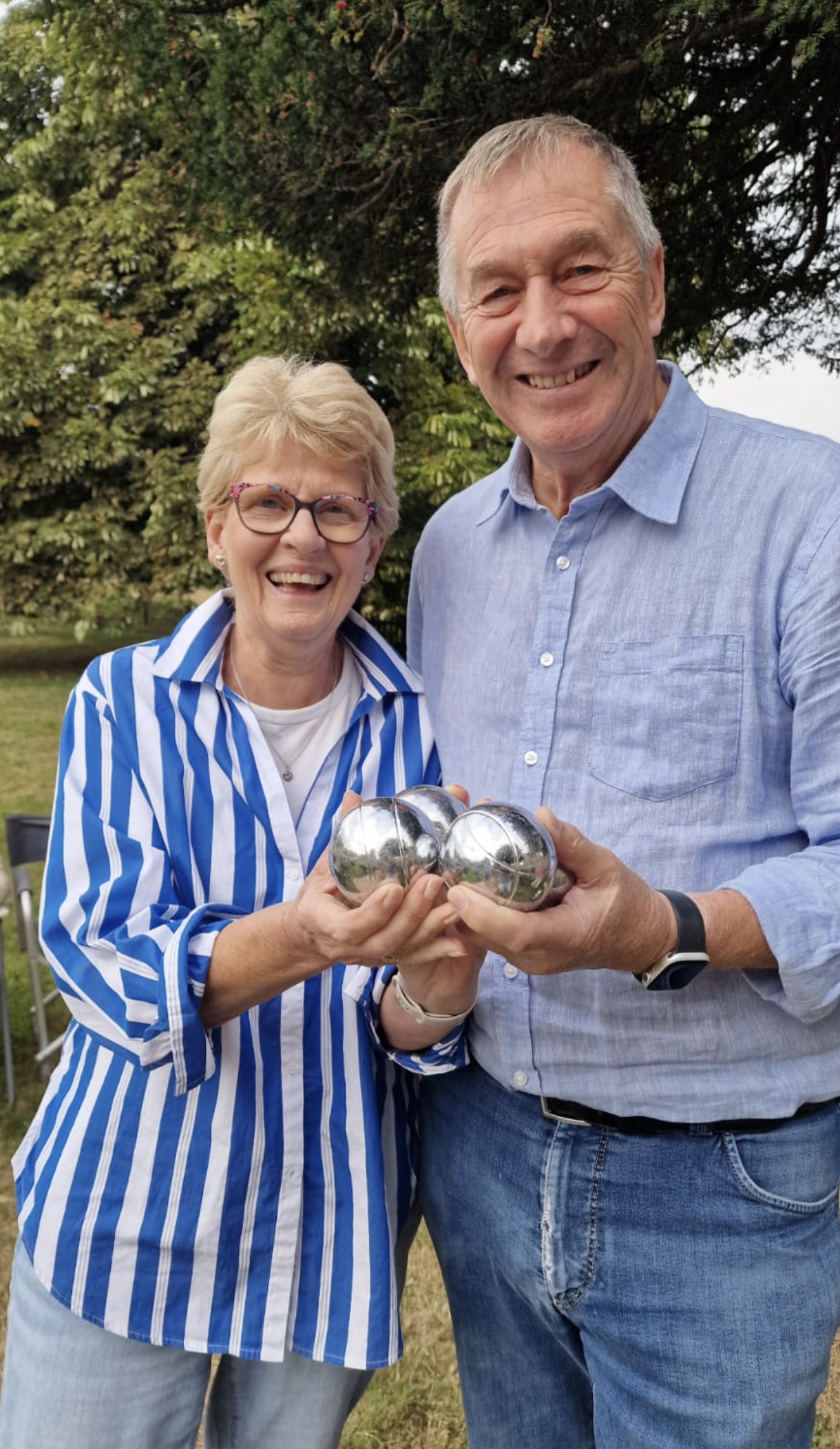 Petanque Winners Ann & Richard Burbidge