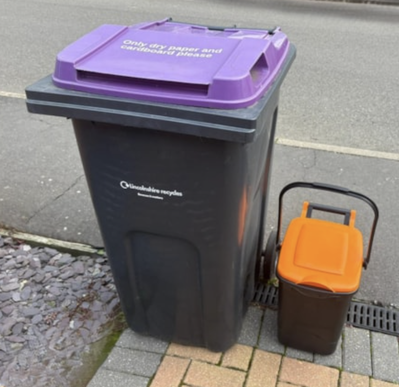 recycling waste caddy