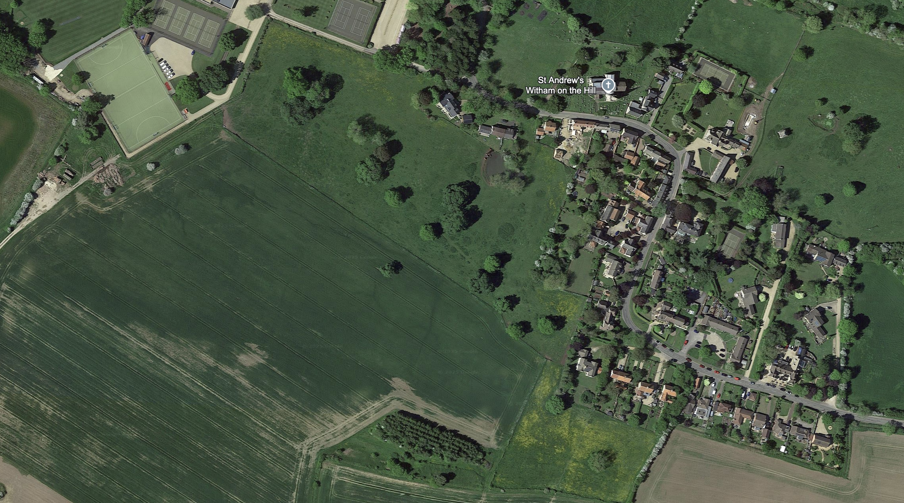 Witham aerial view